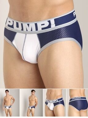 PUMP! Men's Navy & White Briefs